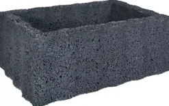 Gardenlux Beplantingselementen Ridgeflor Groot Zwart 60x40x25 cm