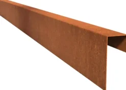 Gardenlux Cortenstaal U-profiel eenzijdig lange kant Cortenstaal 100x4,6x19,6x6,4 cm