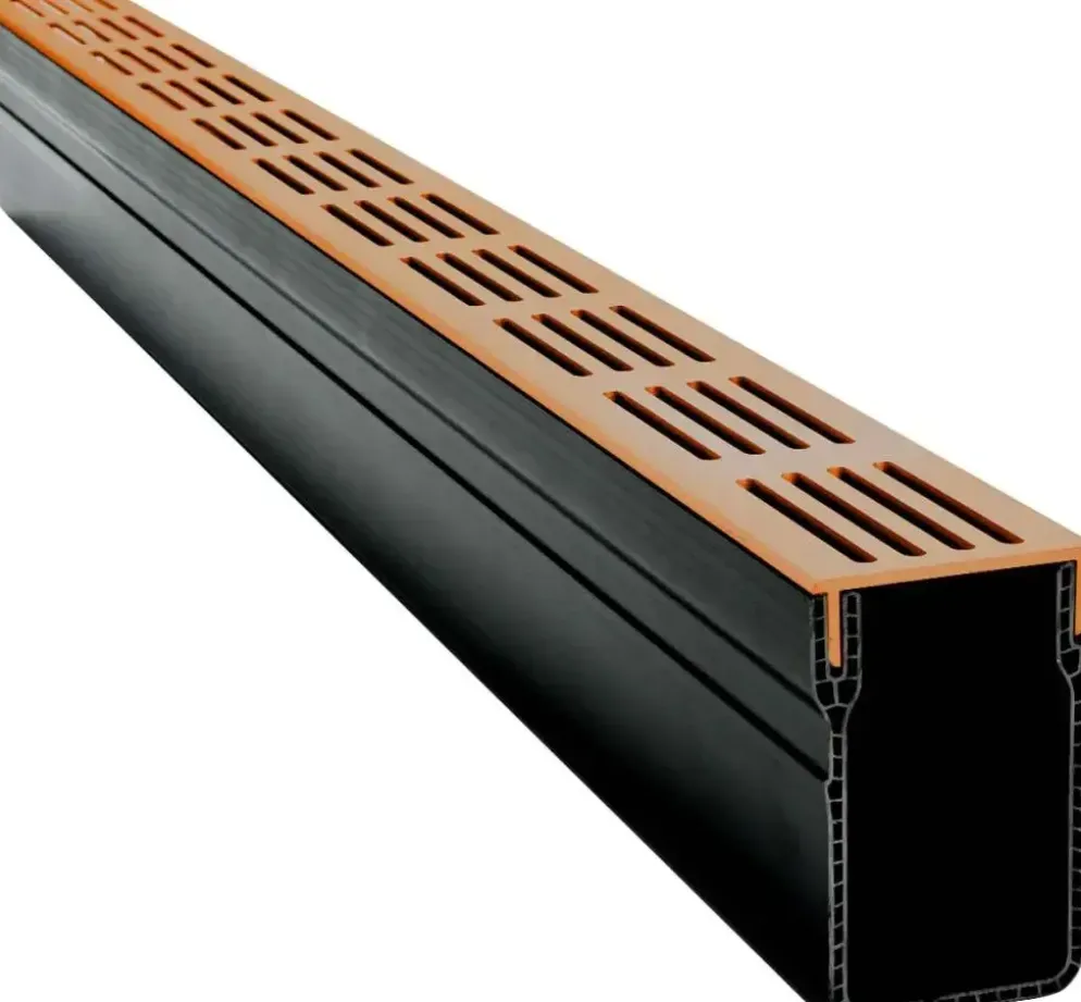 Gardenlux Garden Drain Designgoot Cortenstaal 100x6,5x10 cm