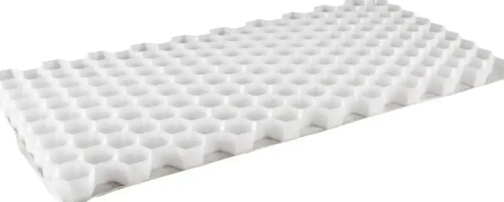 Gardenlux Gravel Fix Smart Waterdoorlatend 180 Liter/S.M2. Hoeveelheid Grind 50 Liter /M2 Gravel Fix Solid Wit 60x80x2,6 cm