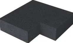 Gardenlux Oud Hollandse Massief hoek binnen Carbon 60/60x40x20