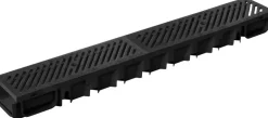 Gardenlux Top Drain met zwart gietijzer sleufrooster 100x13x8,5 cm