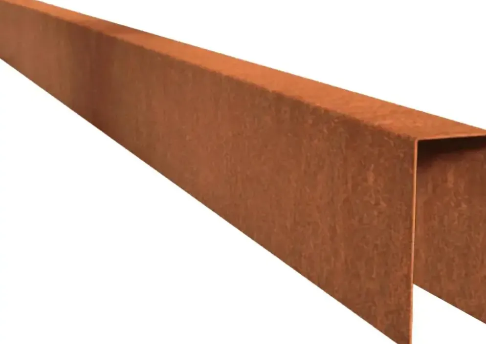 Gardenlux U-profiel Opsluitband 50 Cortenstaal 5x15x100 cm