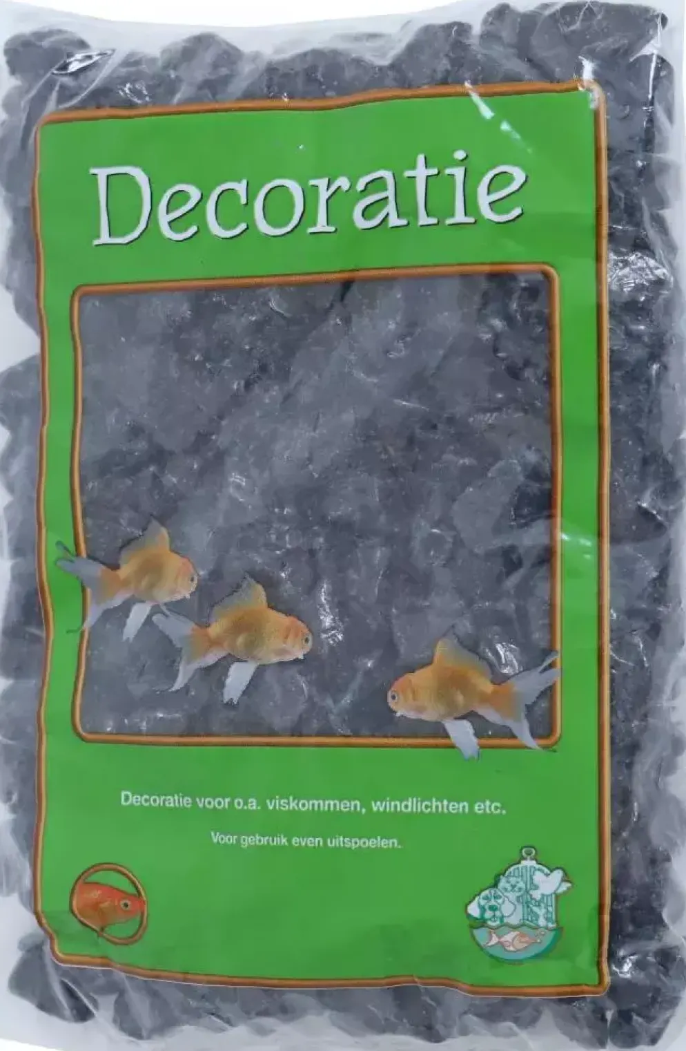 Glanskiezel nero ebano, zak à 1 kg
