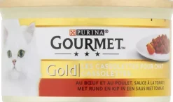 Gourmet Gold Cassolettes rund & kip in tomatensaus 85g