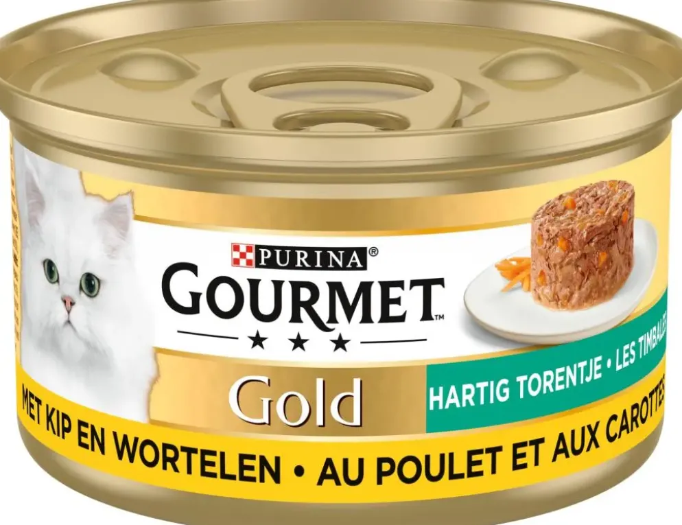 Gourmet Gold Hartig Torentje Kip & Wortel 85 g