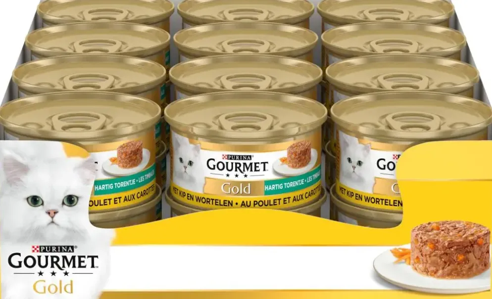 Gourmet Gold Hartig Torentje Kip & Wortel 85 g