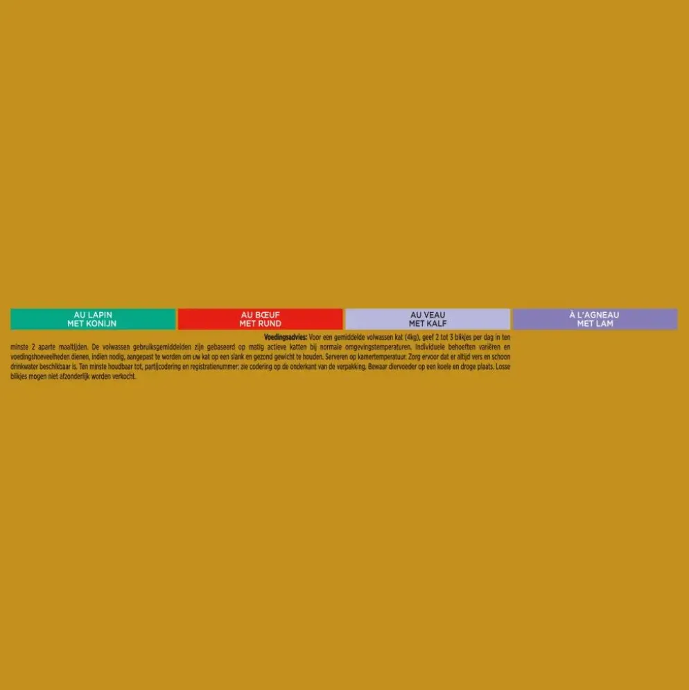 Gourmet Gold mousse multipack rund, konijn, kalf, lam 24 x 85g