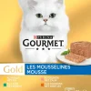 Gourmet Gold mousse multipack kip, zalm & konijn 8 x 85g