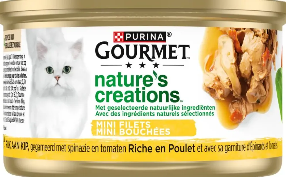Gourmet Nature’s Creations Kip, Spinazie & Tomaten – 85 g