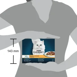 Gourmet Perle Land Duo Kip, Kalf & Kalkoen kattenvoer