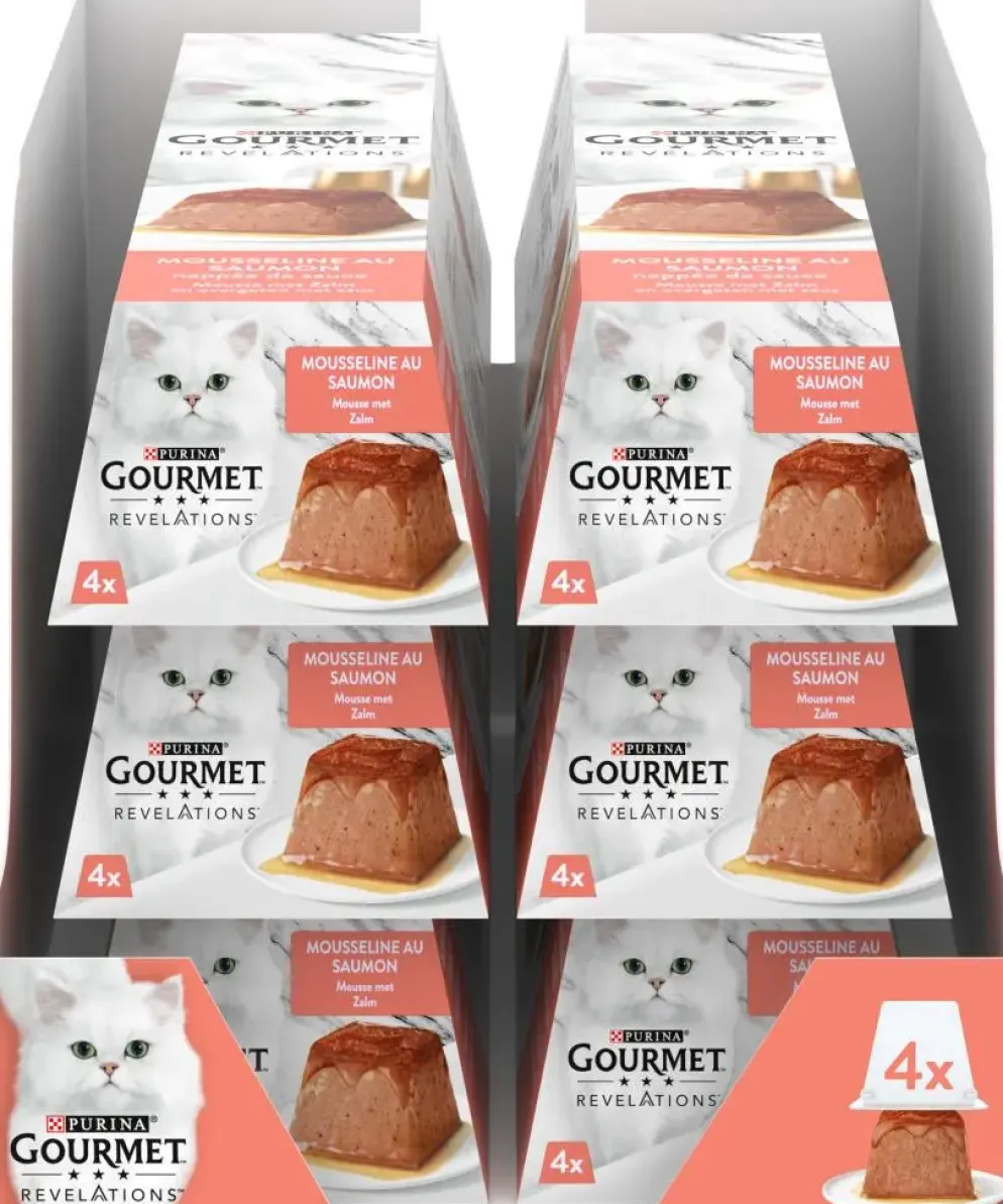 Gourmet Revelations mousse zalm 4st, 57g
