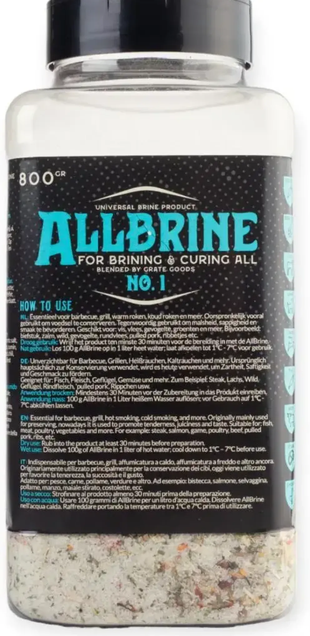 Grate goods Allbrine nr.1 strooibus 800 gram