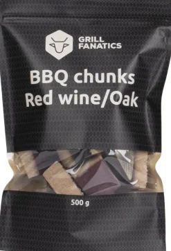 Grill Fanatics barbecue chunks rode wijn/eiken 500 gram