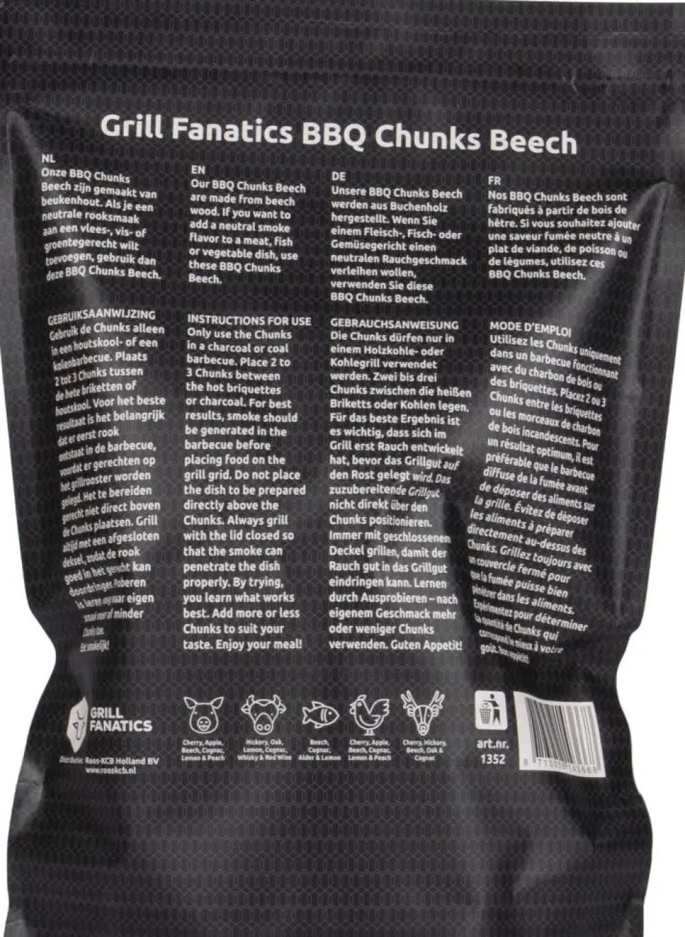 Grill Fanatics barbecue chunks beuken 1 kg