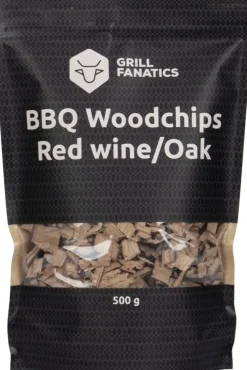 Grill Fanatics barbecue rooksnippers rode wijn/eiken 500 gram