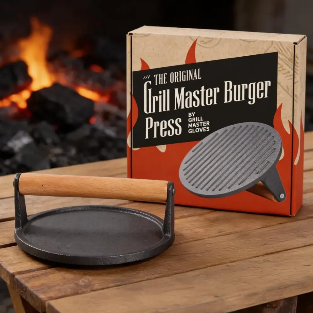 Grill master cast burger press