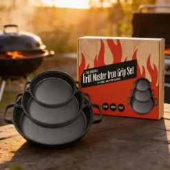 Grill master iron grip set
