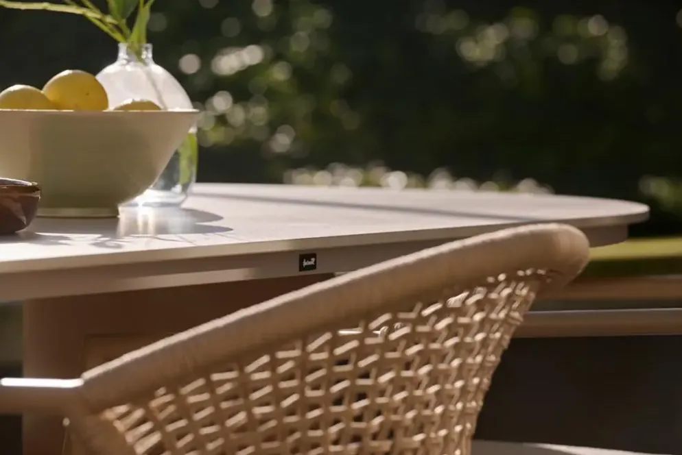 Hartman dining tuintafel valencia 220x100x75cm capuccino