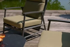 Hartman lounge tuintafel flora ceramic 130x60x42cm charcoal