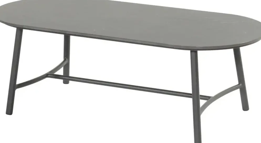 Hartman lounge tuintafel flora ceramic 130x60x42cm charcoal