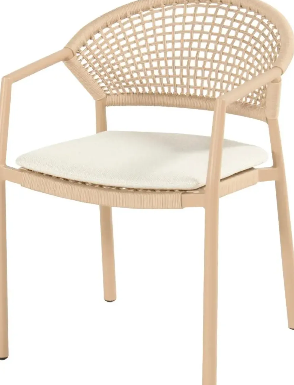 Hartman stapelbare dining tuinstoel taragona cappuccino