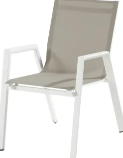 Hartman stapelbare dining tuinstoel aruba royal white