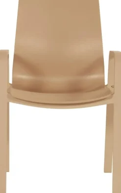 Hartman stapelbare dining tuinstoel flow cappuccino