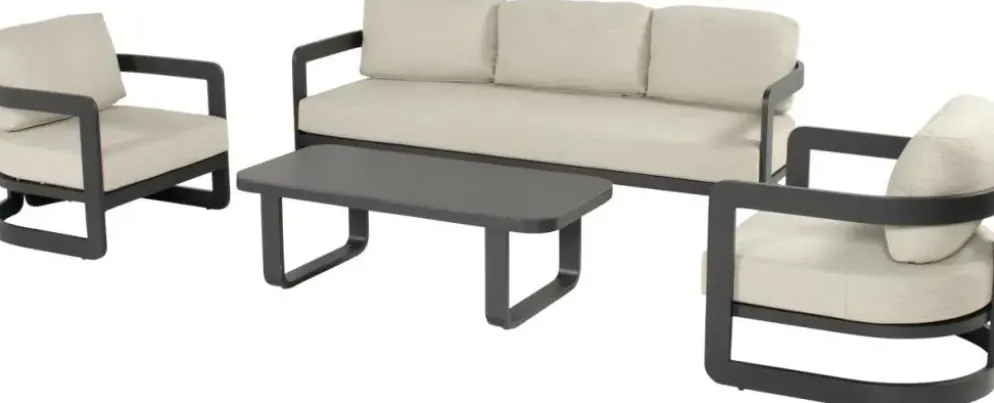 Hartman stoel-bank loungeset milano charcoal
