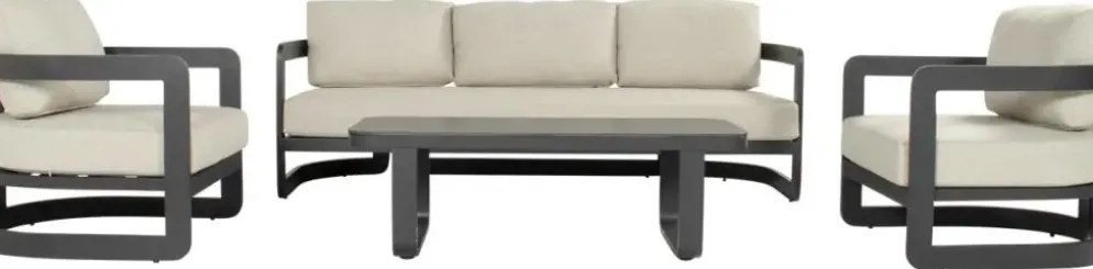 Hartman stoel-bank loungeset milano charcoal