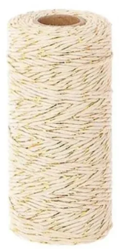 HBX natural living touw 100 meter wit, goud