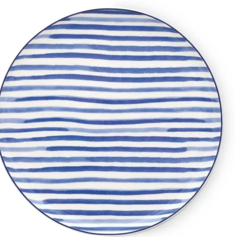 Heinen Delfts Blauw gebaksbordje keramiek tulp 15x2cm delfts blauw
