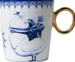 Heinen Delfts Blauw mok keramiek redmer hoekstra sterrenbeeld boogschutter 8.5x9.5cm delfts blauw