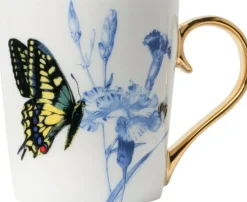 Heinen Delfts Blauw mok keramiek koninginnepage 8.5x9.5cm delfts blauw