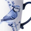 Heinen Delfts Blauw mok keramiek pimpelmees 8.5x9.5cm delfts blauw
