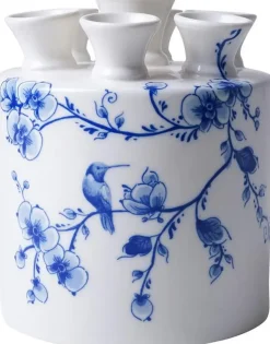 Heinen Delfts Blauw tulpenvaas keramiek orchidee 13x15cm delfts blauw