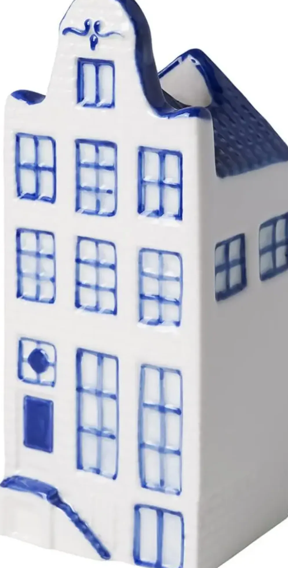Heinen Delfts Blauw vaas keramiek klokgevel 6x5.5x15cm delfts blauw