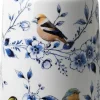 Heinen Delfts Blauw vaas melkbus keramiek bosvogels 19x30cm delfts blauw
