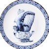 Heinen Delfts Blauw wandbord keramiek walvis 31cm delfts blauw