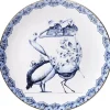 Heinen Delfts Blauw wandbord keramiek pelikaan 26.5cm delfts blauw