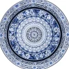 Heinen Delfts Blauw wandbord keramiek delftse mandala 42cm delfts blauw