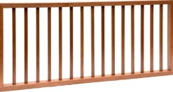 Hillhout hek met rechte spijlen 180x80 cm
