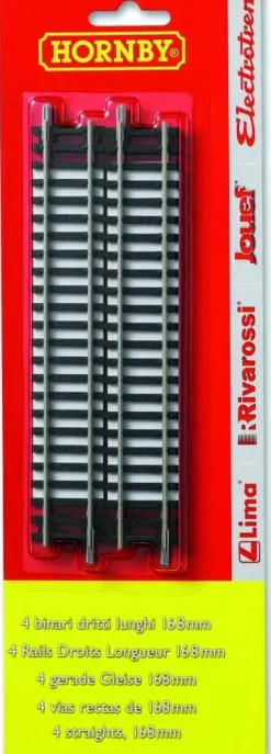 Hornby rechte spoortoevoeging 1:76 - 4 stuks
