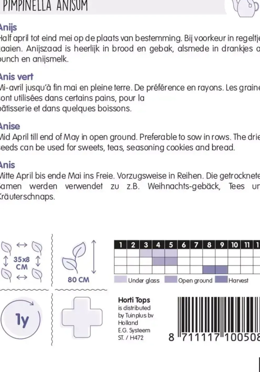 Horti tops zaden anijs
