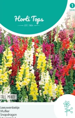 Horti tops zaden antirrhinum, leeuwenbekje hoog gemengd