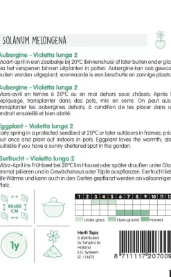 Horti tops zaden aubergine halflange violette lunga 2
