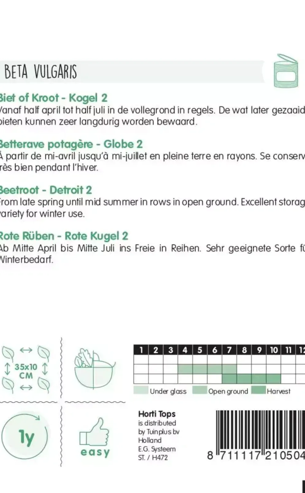 Horti tops zaden bieten kogel 2