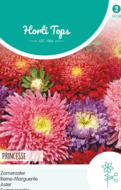 Horti tops zaden Callistephus, Zomeraster Princesse gemengd