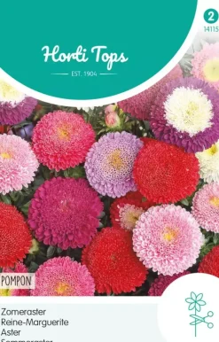 Horti tops zaden callistephus chinensis pompon
