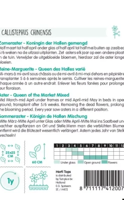 Horti tops zaden callistephus chinensis koningin
